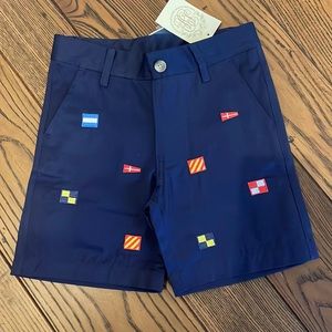 The Beaufort Bonnet Company Boys Critter Charlie’s Chinos Nantucket Navy/Flags